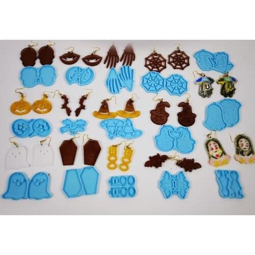 1Pc Halloween Earrings Mold Silicone Earring Mold Earring Jewelry Epoxy Resin Casting Resin Jewelry Making Diy Craft