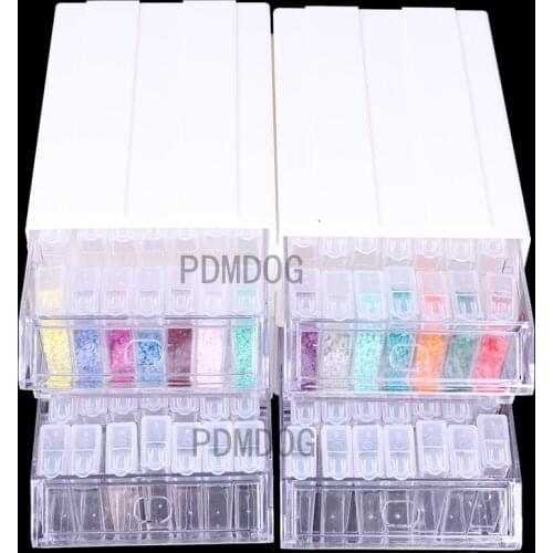 140 Grids Storage Case Box Organizer Nail Glitter Diamond Embroidery Diamond Painting Tools Jewelry Drill Storage Drawer Box