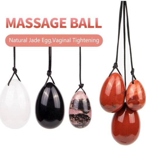 3/4Pcs Natural Jade Yoni Egg Set Vaginal Tightening Egg Kegel Exerciser Natural Stone Yoni Wand Feminine Hygiene Product