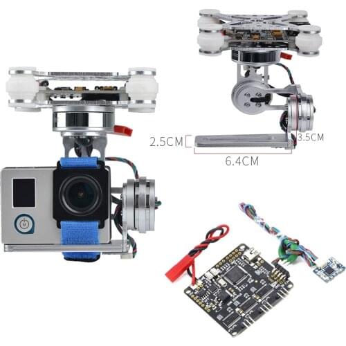 3-Axis Brushless Gimbal Camera Mount & 32bit Storm32 Controller Broad For Gopro3/Gopro4/SJ4000/Xiaomi FPV Camera Drone Toys