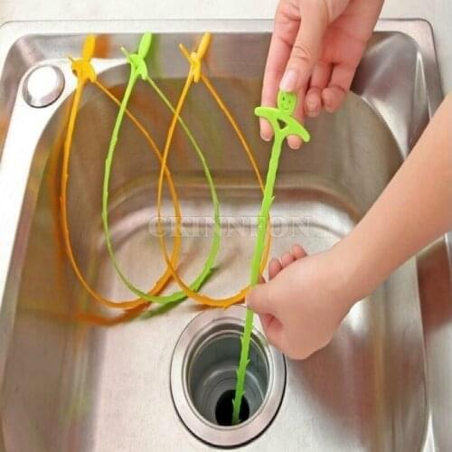 500Pcs/Lot Bathroom Hair Sewer Filter Drain Cleaners Outlet Kitchen Sink Strainer Anti Clogging Floor Wig Removal Clog Tools