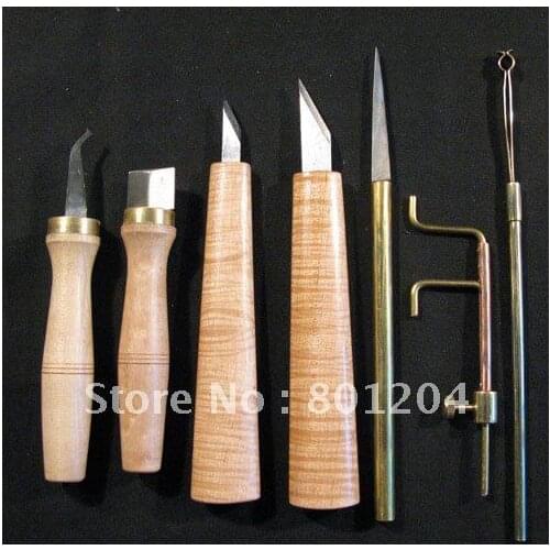 7pcs various Violin tools bridge,sound post tools cutter