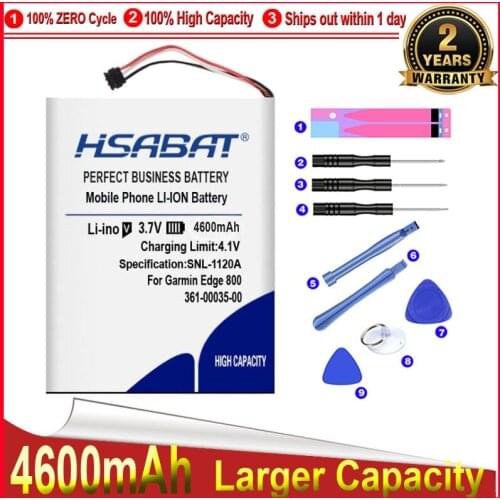 HSABAT 0 Cycle 2000mAh 361-00035-00 Battery for Garmin Edge 800 810 Accumulator