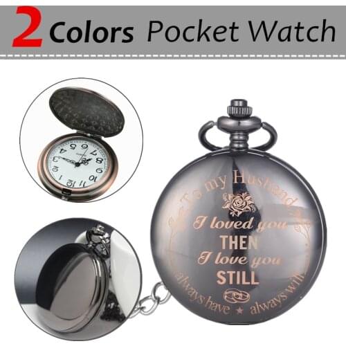 Bronze Quartz Pocket Watch Chain Necklace Vintage Necklace Pendant Clock Gift Fob Watches Fashion Accessories