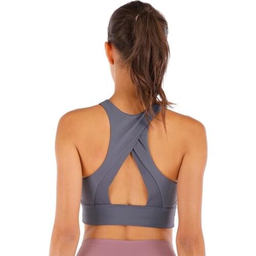 Active Wear Women Fitness Bra Top Female Sports Bra Push Up Nylon Sports Wear For Gym Yoga Underwear Brassiere Plus Size 2XL