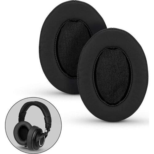 1Pair Foam Ear Pads Cushion Leather Earpad for ATH-MSR7 M50X M20 M40 M40X SX1 Cushions Skin