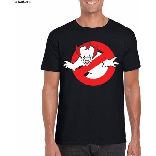 Ghostbuster T-Shirt, Pennywise Ghost Parody Design IT Movie Cartoon t shirt men Unisex Fashion tshirt Loose Size top sbz8291