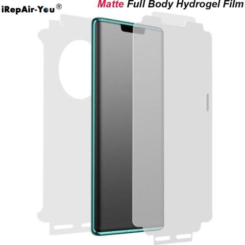 Matte Full Cover Hydrogel Film for Huawei Mate 40 Pro+ Mate 20 Pro P40 Pro+ P30 Pro Nova 8 7 Pro Honor 30 pro Screen Protector