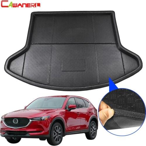 Cawanerl Car Tail Trunk Mat Floor Tray Boot Liner Luggage Carpet Cargo Kick Protector Pad Styling For Mazda CX-5 CX5 2017 2018