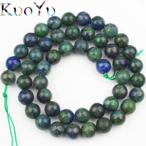 Natural Lapis Lazuli Malachite Beads Round Loose Stone Beads For Jewelry Making 15"inches 6/8/10mm DIY Making Bracelets Necklace