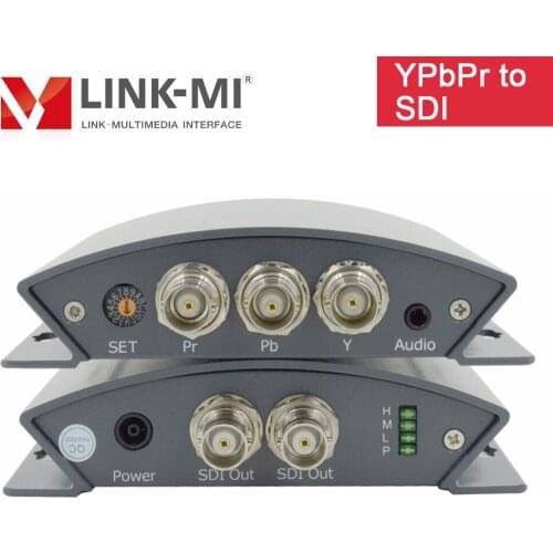 LINK-MI PYS01 Component YPbPr to 3G/HD/SD SDI Converter With Audio Support Frequency-conversion Function multiple resolutions