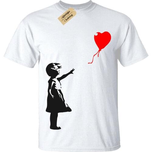 Banksy Girl With Balloon Mens T-Shirt