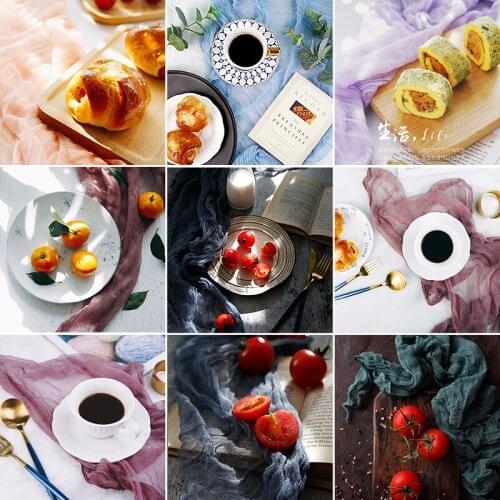 80*60cm Soft Gauze Photography Background Accessories for Gourmet Cosmetic Shoes Jewelry Shooting Backdrop Decoration Fotografia