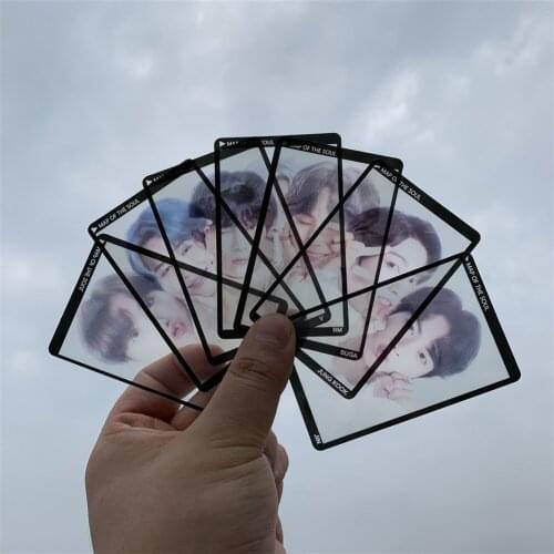 New KPOP Bangtan Boys Lomo Card Map of The Soul TOUR Transparent Card Film Photo Cards JUNG KOOK V JIMIN JIN SUGA Home Decor
