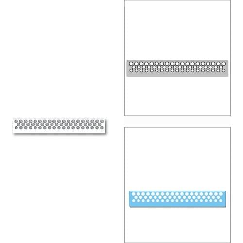 New 2021 Big Dots Line Border Frame Metal Cutting Dies for DIY Scrapbooking and Card Making Decorative Embossing Craft No Stamps