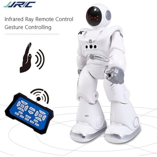 Hot JJRC R18 2.4G RC Robot Gesture Sensor Smart Programming Automatic Presentation Intelligent RC Toys w/ Music Songs Lighting