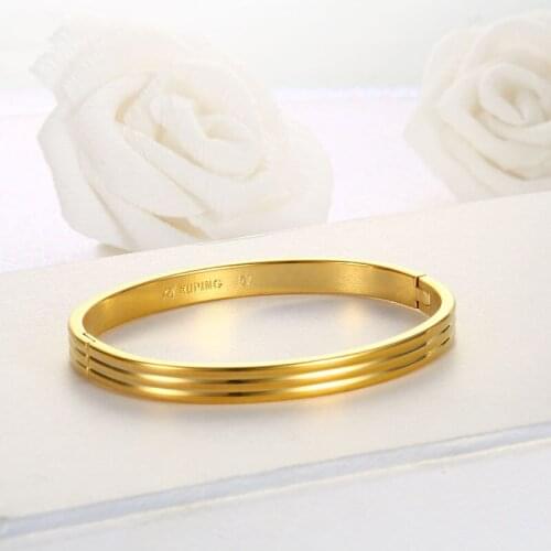 Supply Of Jewelry Striped Dark Buckle Bracelet Retro Copper Plated 24k Gold Material Tassel Bracelet Female Jewelry