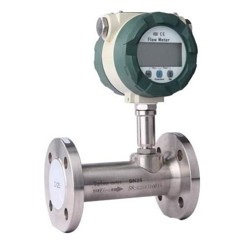 DN40 Gas turbine flow meter LCD display 4-20mA output compressed nature gas flow meter