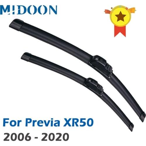 MIDOON Wiper Front Hybrid Wiper Blades For Toyota Previa XR50 2006 - 2020 2019 2018 Windshield Windscreen Front Window 26"+16"