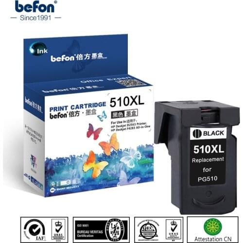 Befon Compatible 510XL Ink Cartridge Replacement for Canon PG510 PG-510 PG 510 for Pixma MP240 MP250 MP260 MP270 MP280 480 240