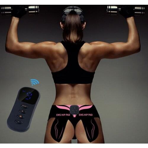 MS Hip Trainer Muscle Stimulator USB Remote Control Hip Trainer Vibration Butt Exerciser Body Belly Weight Loss Body Shaping