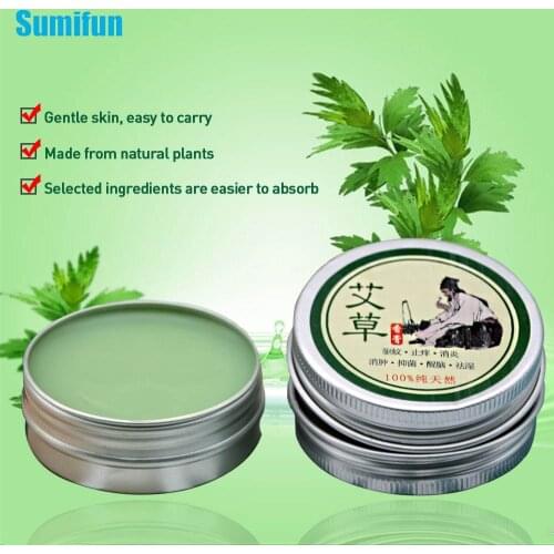 Sumifun Wormwood Ointment Cooling Oil Moxa Moxibustion Cream Balm Anti Motion itching Chinese Medical Plaster P0016