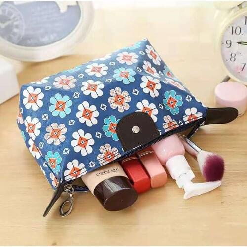 Cosmetics Bags New PU Waterproof Travel Carrying Make-Up Dumpling Folding Cosmetics Bags Manufacturer Direct Cosmetics Bags