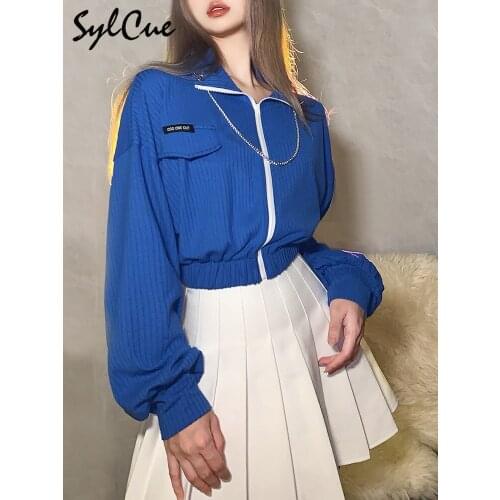 Женские короткие куртки SylCue China At AliExpress