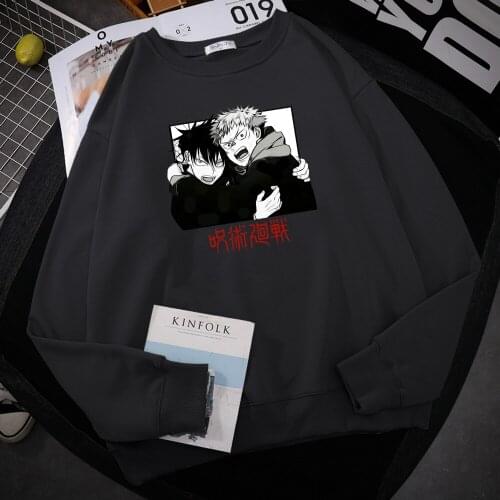 Gojo Satoru Anime Jujutsu Kaisen Printing Sweatshirt Men Autumn Comfortable Hooded simple Soft Casual Hoodies Street Fleece Tops