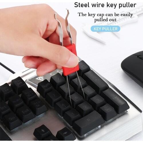 Universal Keyboard Key Cap Puller for Mechanical Keyboard Keycap Remover Key Easy Use Keycap Unloading Dust Cleaner Aid