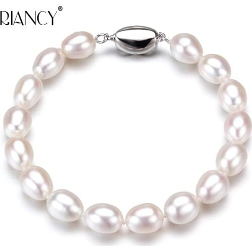 Classic Charm Bracelet Pearl Jewelry fashion white Natural Freshwater Pearl Bracelets Jewelry For Women Gift