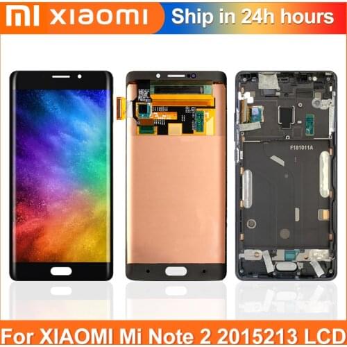 5.7" For Xiaomi Mi Note 2 LCD Display Touch Screen Digitizer Assembly With Frame Note2 For Xiaomi Mi Note 2 Display Replacement