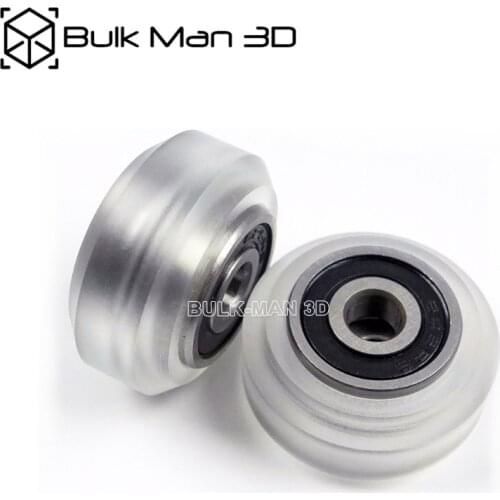 10pcs/Lot High Precision CNC Clear Polycarbonate Xtreme V Wheel Kits for V-Slot Linear Rail System