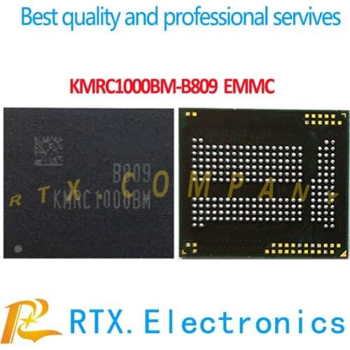 100%Original NEW BGA211 KMRC1000BM-B809 64GB EMMC IC For XIAOMI/Samsung EMCP Nand Flash Memory IC KMRC1000BM B809 64+3 Flash IC