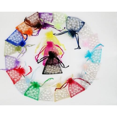 500pcs Organza Bags 13x18 Small Organza Gift Bags For Jewelry Packaging Display Christmas Wedding Jewelry Storage Drawstring Bag