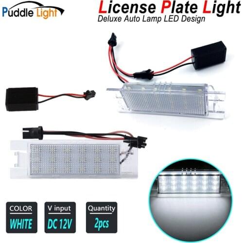 Canbus Error Free White LED Number License Plate Lights For Hyundai IX35 Coupe GK Chevrolet Camaro 2014-2020 Cobalt Malibu Volt