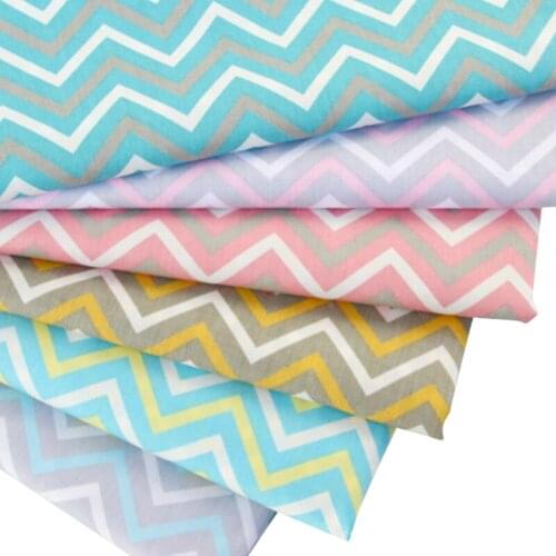 Buulqo Waves series 100% cotton twill fabric DIY handmade Sewing Kids Baby Bedding Decoration Cloth Fabrics for Patchwork