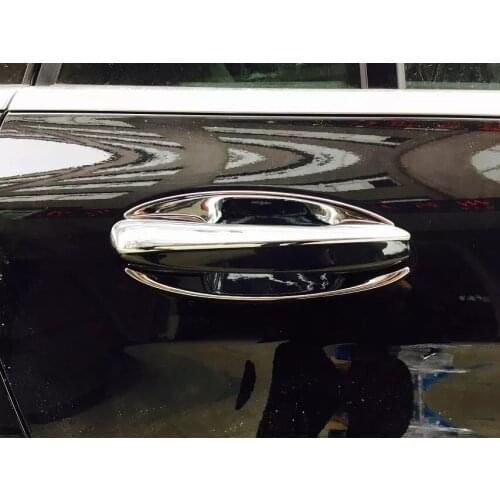 For Mercedes Benz GLC 2016 8PCS ABS Chrome GLC200/220/GLC260 Exterior Door Handle Bowl Protector Frame Cover Trim Car Styling