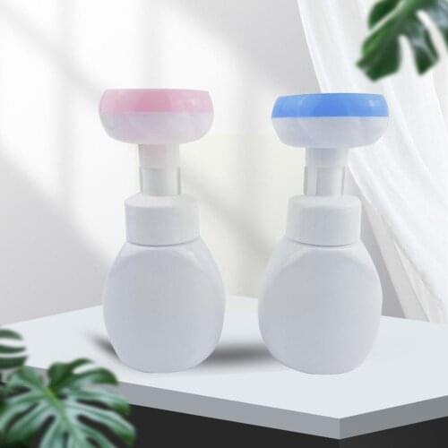 Liquid Soap Bottle Dispenser Foam Lotion Can Be Rebottled Empty Flower Shampoo Head Bottle Pump Cosmetic 250ml Shape Soap Q9G3
