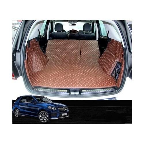 Good mats! Special trunk mats for Mercedes Benz ML 300 W166 2015-2012 durable cargo liner carpets for ML300 2014,Free shipping