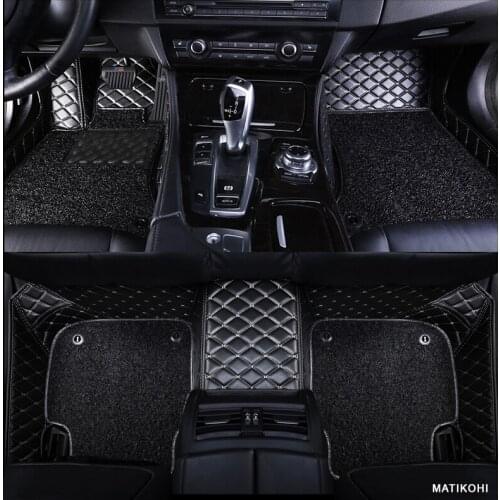 MATIKOHI Custom Car Floor Mats for Mitsubishi outlander pajero grandis ASX pajero sport lancer galant Lancer-ex foot mats