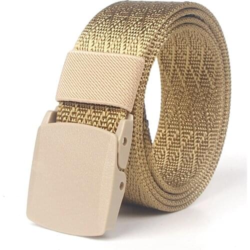 Casual Men Belt Nylon Automatic Buckle Waist Belt Outdoor Quick-drying Smooth Black Army Green Jeans Mens Belts Luxury