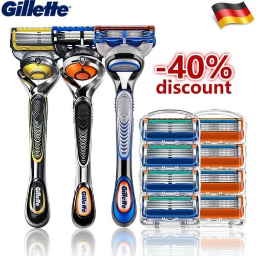 Gillette Fusion 5 New Razor Proglide Original Proshield Safety Shaver Machine For Men Face Shave With Replaceable Blades