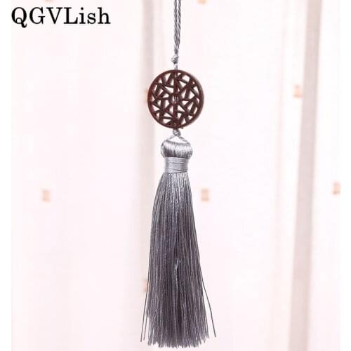 QGVLish 10Pcs Cord Small Curtian Tassel Fringe Curtain Accessories DIY Sewing Valance Stage Cushion Sofa Key Tassels Home Decor