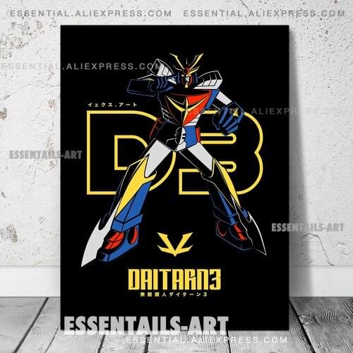 Daitarn D3 Robot Poster Canvas Wall Art Painting Decor Pictures Bedroom Study Living Room Home Decoration Prints
