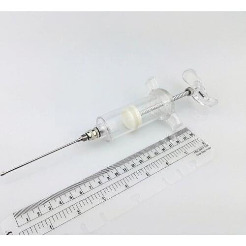 Gavage Crop Needle Feeding Syringe 30ml W 1.8mm x 80mm #18 Straight, Animal Feeding Needle, Oral Syringe