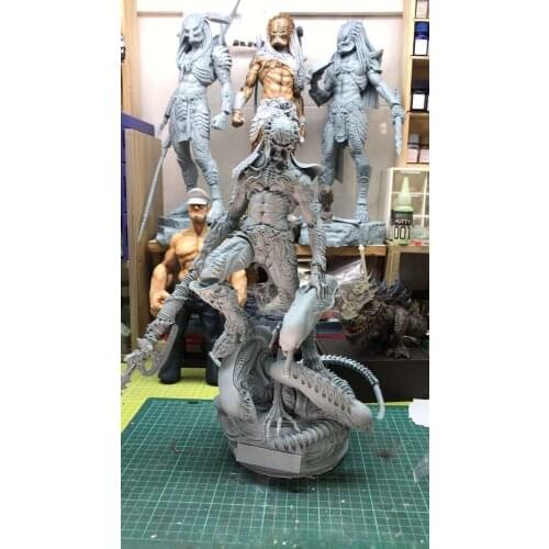 Spot Narin Iron Head Alien Statue GK Resin Handmade White Mold Unpainted Kits