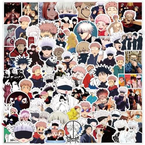 10/50/100PCS Anime Jujutsu Kaisen Graffiti Waterproof Stickers For Motorcycle Helmet Laptop Luggage Cartoon Decal Sticker Toy