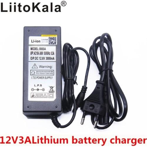 HK liitokala 12V 25.2V 29.4V 36V 48V battery charger Input 100-240V Lithium Li-ion Li-poly Charger