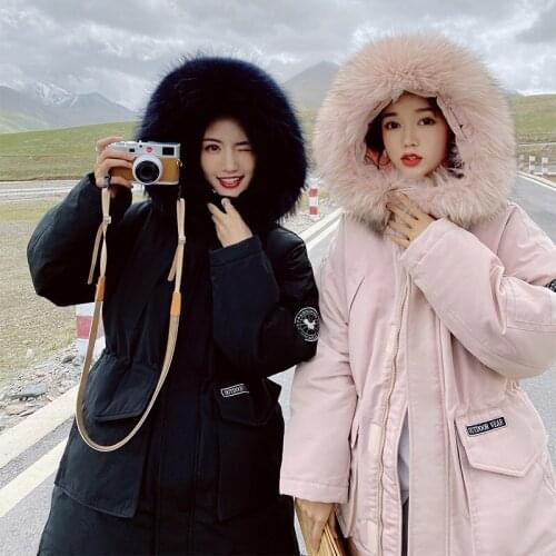 Large Size Women Down Coat Jacket Jackets Women Raccoon Fur Hat Women Coats Women Warm Thick Down Jacket Women Coats